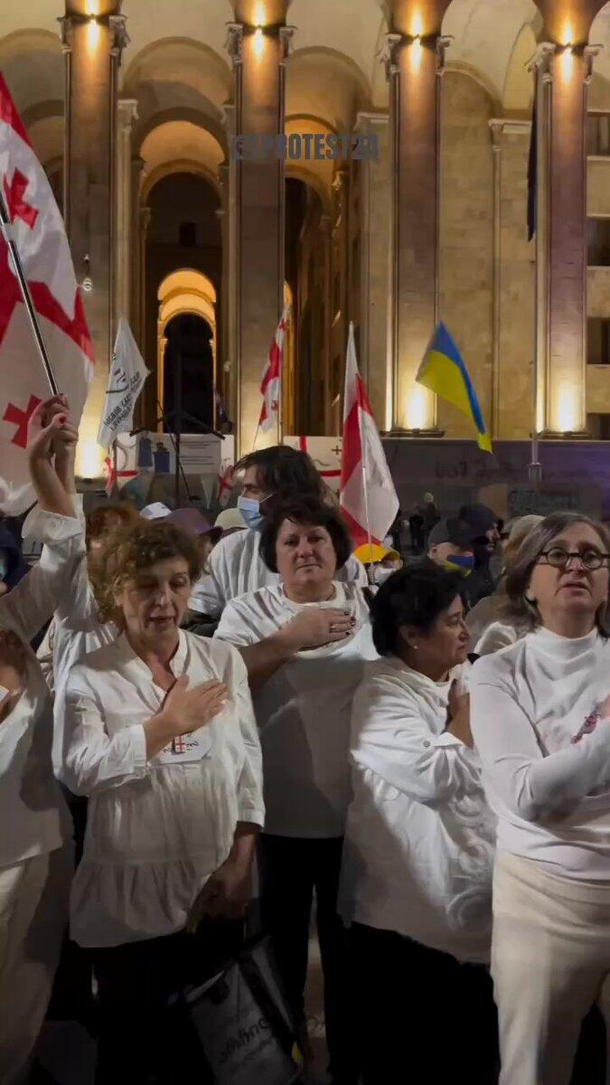 319 jours de protestations continues: «La Géorgie ne peut pas être conquise» #v @protest_24